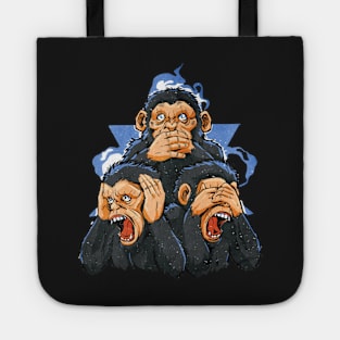 Three monkeys Tote