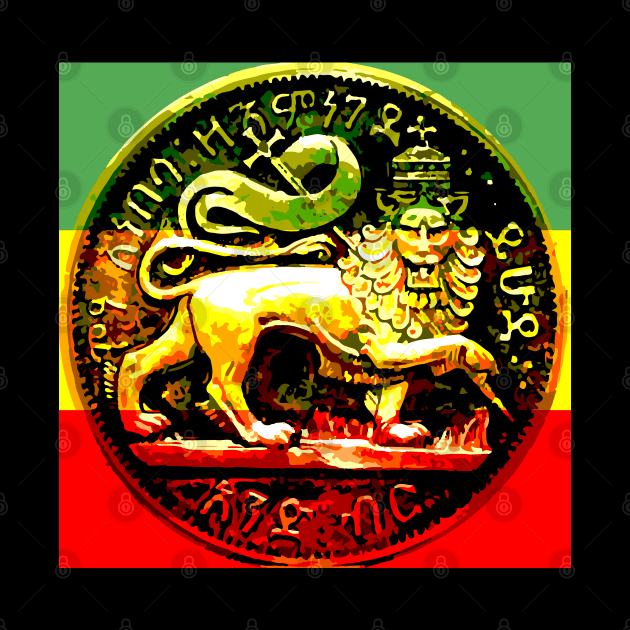 Jah Rastafari Ancient Lion of Judah Design by rastaseed