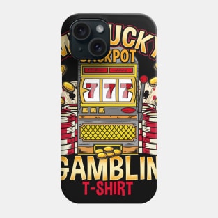 Vintage Slot Machine print Poker Casino Gambling Phone Case