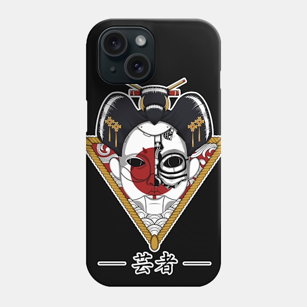 Mecha Geisha Japanese Style Phone Case by Quila Digital