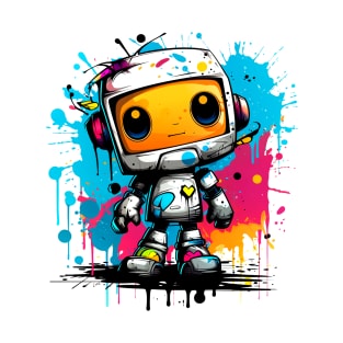 Cute cartoon Robot. Funny cyborg. T-Shirt