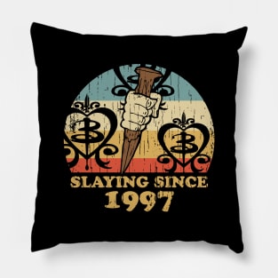 Slaying Since 1997 Vintage Pillow