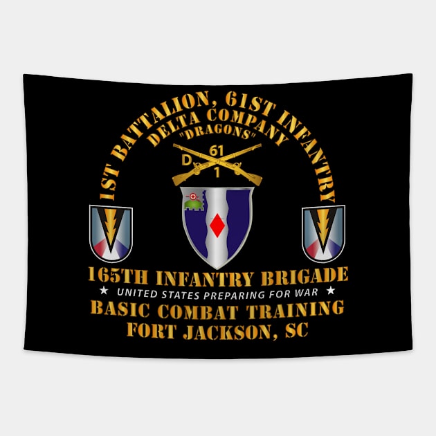 D Co 1st Bn 61st Infantry (BCT) - 165th Inf Bde Ft Jackson SC Tapestry by twix123844