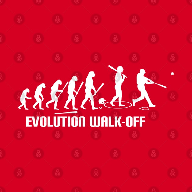 Evolution Baseball Walk Off Dinger Funny by TeeCreations