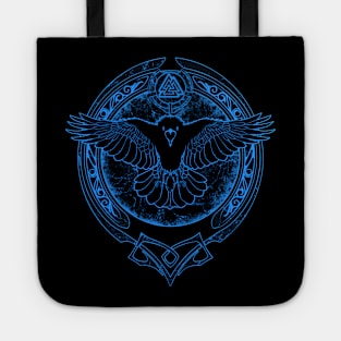 Viking Raven and Valknut Symbol Tote