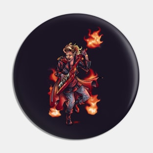 Ren - Keytar Wielding Pyrotechnics Elven Hedgewitch Pin