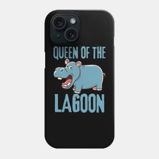 Hippo Queen of the Lagoon Phone Case