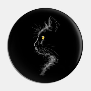 Cat Silhouette Pin