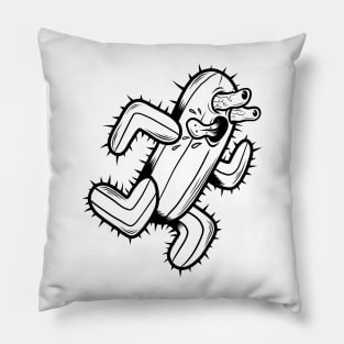 Running cactus Pillow