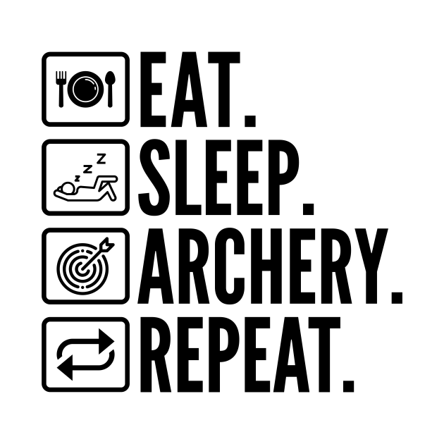 Discover Funny Archery Lover - Eat Sleep Archery Repeat - Archery Lover - Sweatshirt