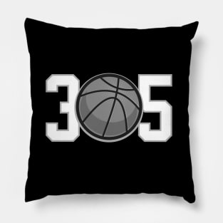 305 Miami Basketball Hoops Pillow