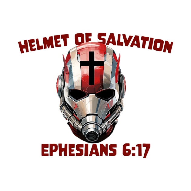 Armor of God, Helmet of Salvation Antman Style by ChristianFaithWear