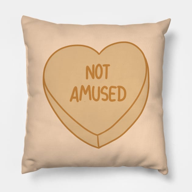Not Amused Pillow by lulubee