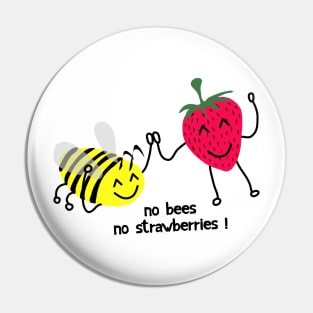 No bees no strawberries ! Pin