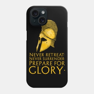 Motivational Inspiring Ancient Greek Spartan Warrior Helmet Phone Case