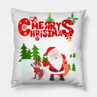 Santa Clause Merry Christmas Pillow