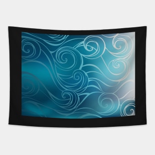 Blue Marine Background Tapestry