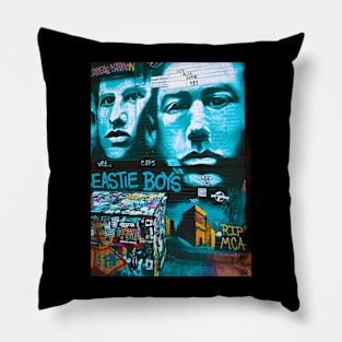 Lower Manhattan Graffiti Street Art NYC Pillow