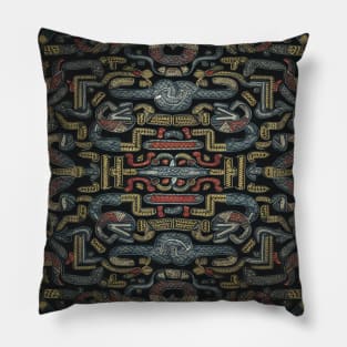 Ancient mayan graphic design Pillow