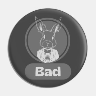 punk rock rabbit Pin