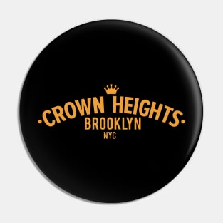 New York Crown Heights - Crown Heights Brooklyn Schriftzug - Crown Heights Logo Pin