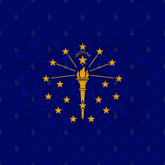 State flag of Indiana by Enzwell