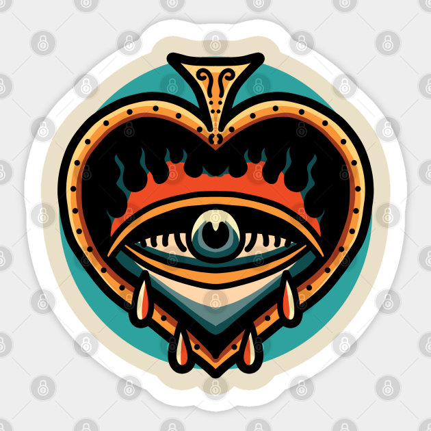 spade - Tattoo - Sticker | TeePublic spade - Tattoo - Sticker | TeePublic