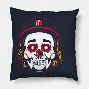 Jose Ramirez Sugar Skull Pillow