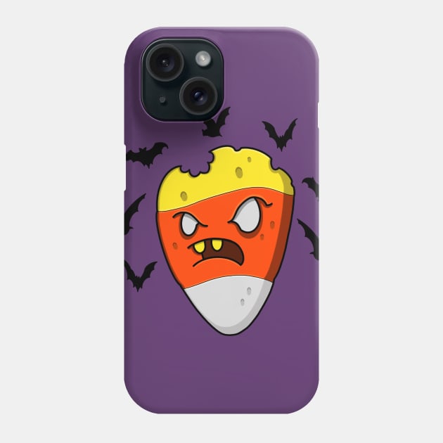 Candy Corn Phone Case by NikInked