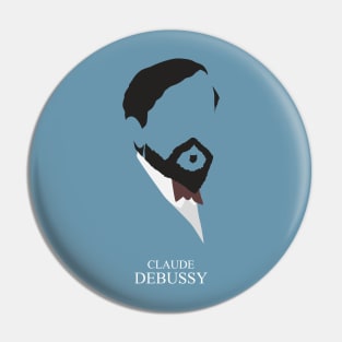 Claude Debussy - Minimalist Portrait Pin