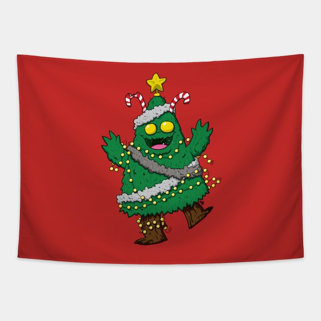 Christmas Monster Tapestry by striffle