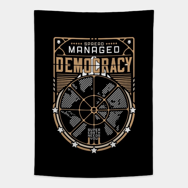 Spread Democracy Tapestry by BadBox