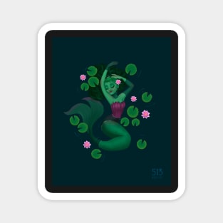 Lily Pad Mermaid Magnet