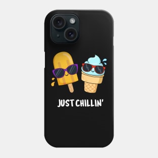 Just Chillin Cute Ice Cream Pun Phone Case