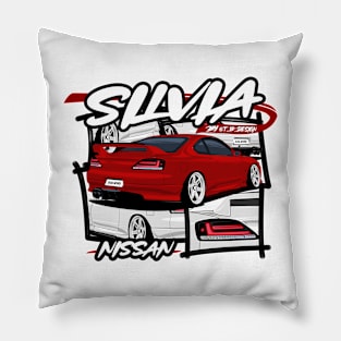 Red Nissasn Silvia S15, JDM Car Pillow