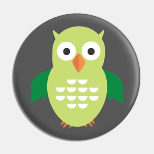 Green & Green Owl Pin