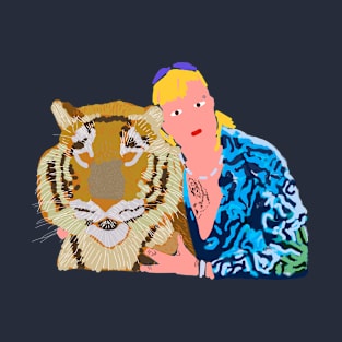 Abstract Tiger and Man T-Shirt