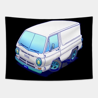 Classic white Dodge A100 van Tapestry