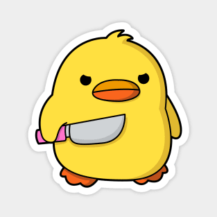 CUTE MEME DUCK WITH KNIFE FUNNY Magnet