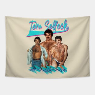 Tom Selleck Retro Magnum pi || 80s Aesthetic Tapestry