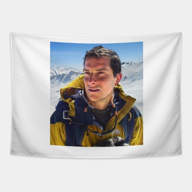 Bear Grylls Meme Tapestry by FlashmanBiscuit