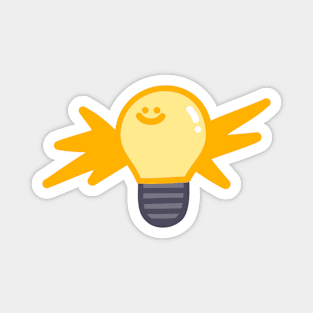 Happy Light Bulb Magnet