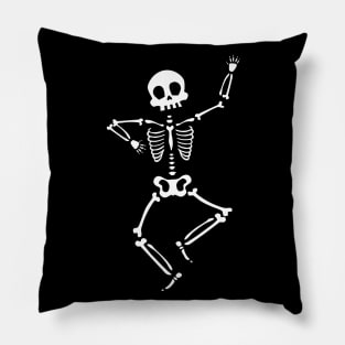 Dancing Skeleton Pillow