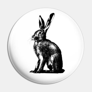 brown hare / rabbit Pin