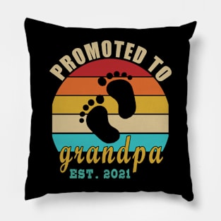 promoted to grandpa 2021 Pillow
