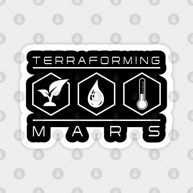 Terraforming Mars Resource Hexes Magnet by BurkePhoto