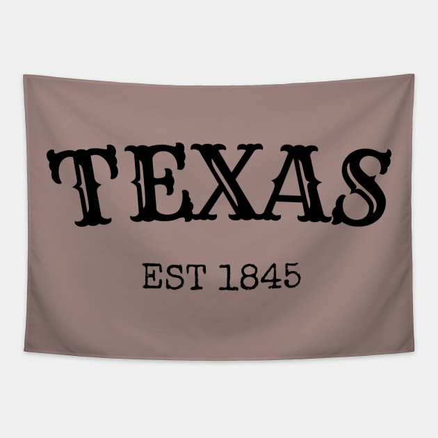 Texas Est 1845 Tapestry by Thread Past