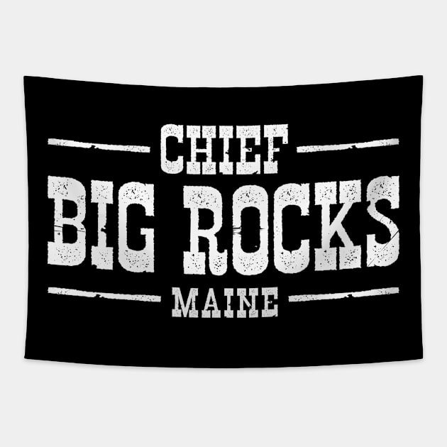 Chief Big Rocks Tapestry by pjsignman