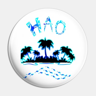 HAO (Lagoon Blue) Pin