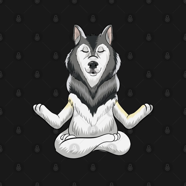 Husky Dog Meditation by BDAZ